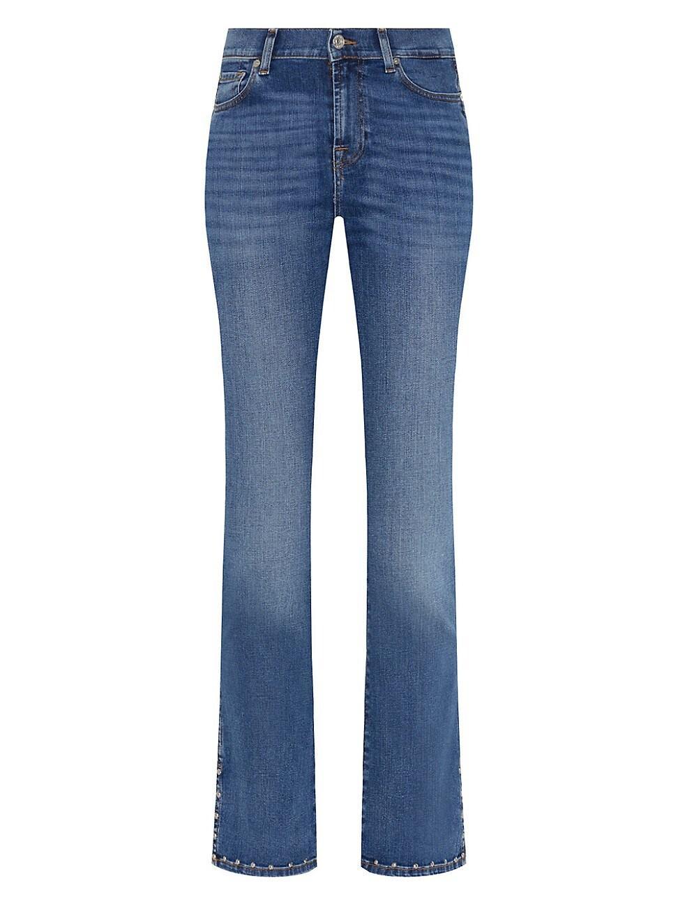 Womens High-Rise Stretch Kick-Flare Jeans Product Image