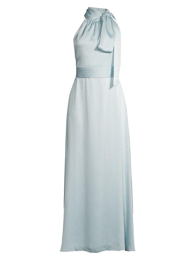 Womens Kayla Tie High Neck Gown Product Image