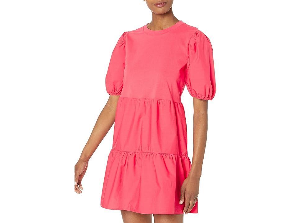 Sanctuary Poplin Mix Dress (Island ) Women's Clothing Product Image