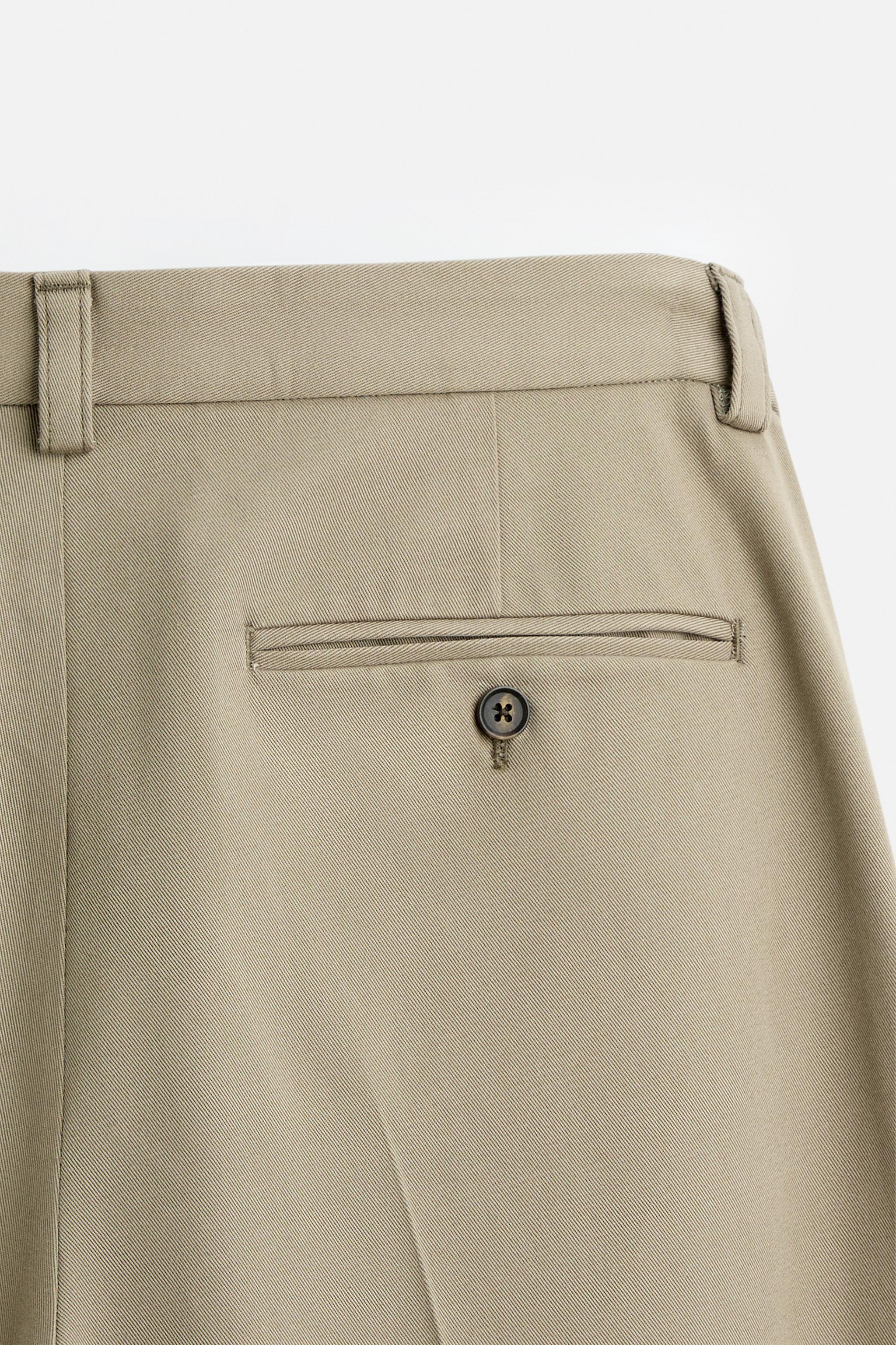 WIDE FIT VISCOSE - COTTON PANTS Product Image