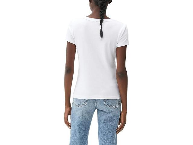 Michael Stars Nikki V Neck Cotton Tee Product Image