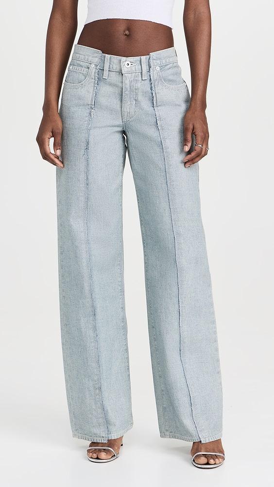 SLVRLAKE Re-Work Mica Paneled Reverse Jeans | Shopbop Product Image