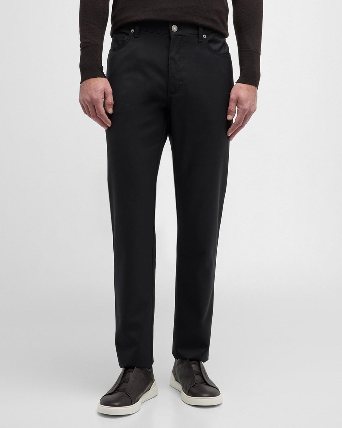 Mens Wool Slim-Fit 5-Pocket Pants Product Image