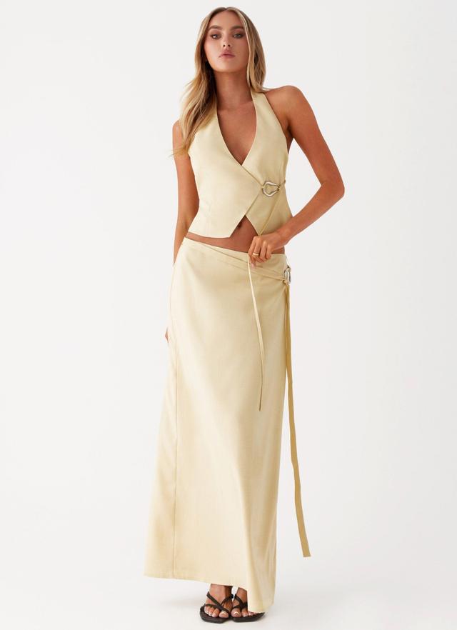 Azura Maxi Skirt - Yellow Product Image