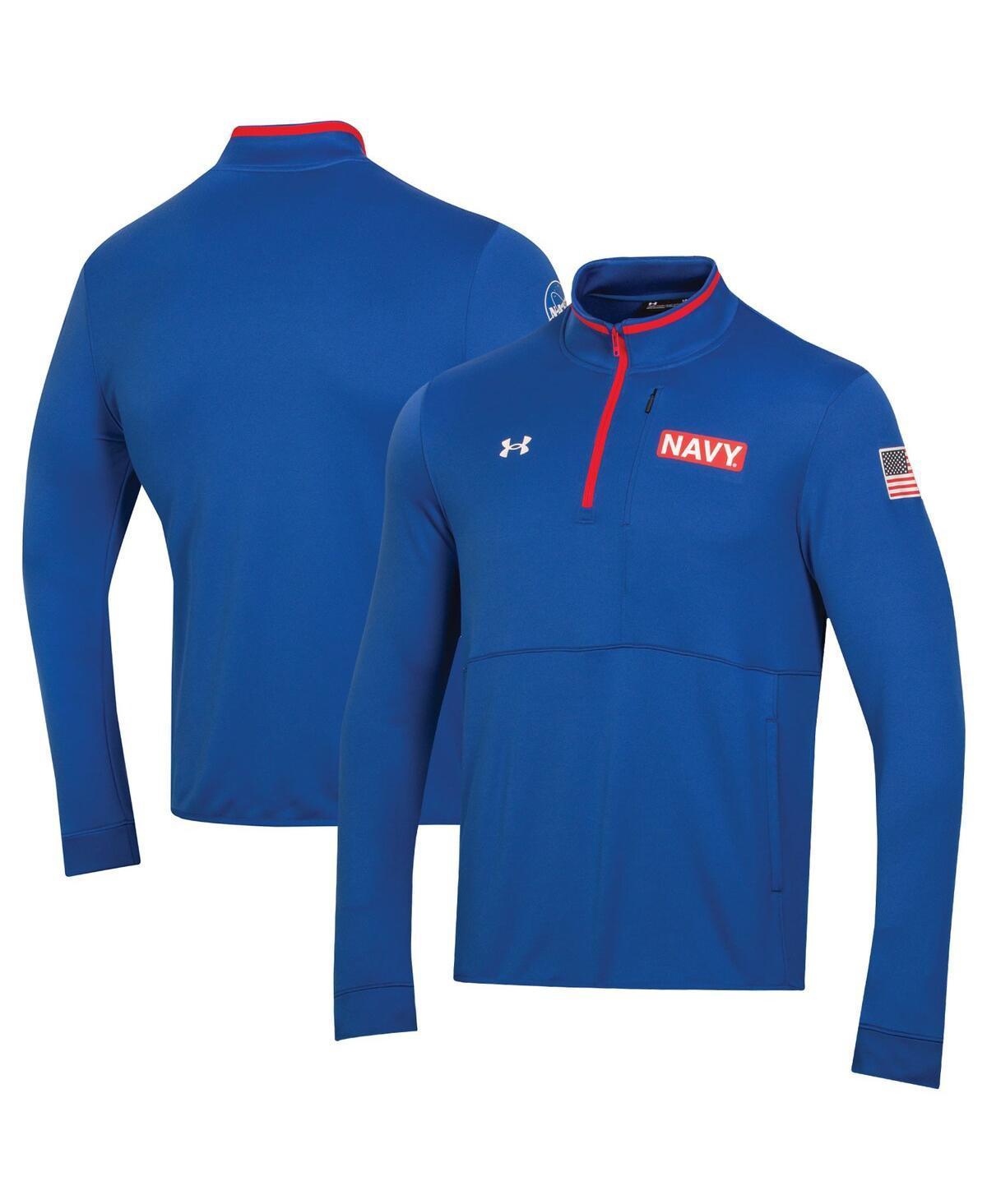 Mens Under Armour Blue Navy Midshipmen 2022 Special Games Quarter-Zip Pullover Top Product Image