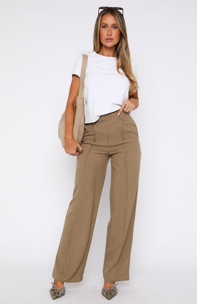 Don't Say It Tailored Pants Hazelwood Product Image