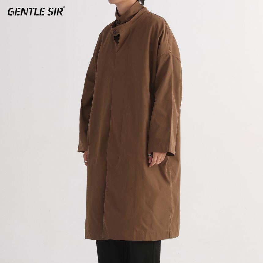 Long-Sleeve Plain Coat Product Image