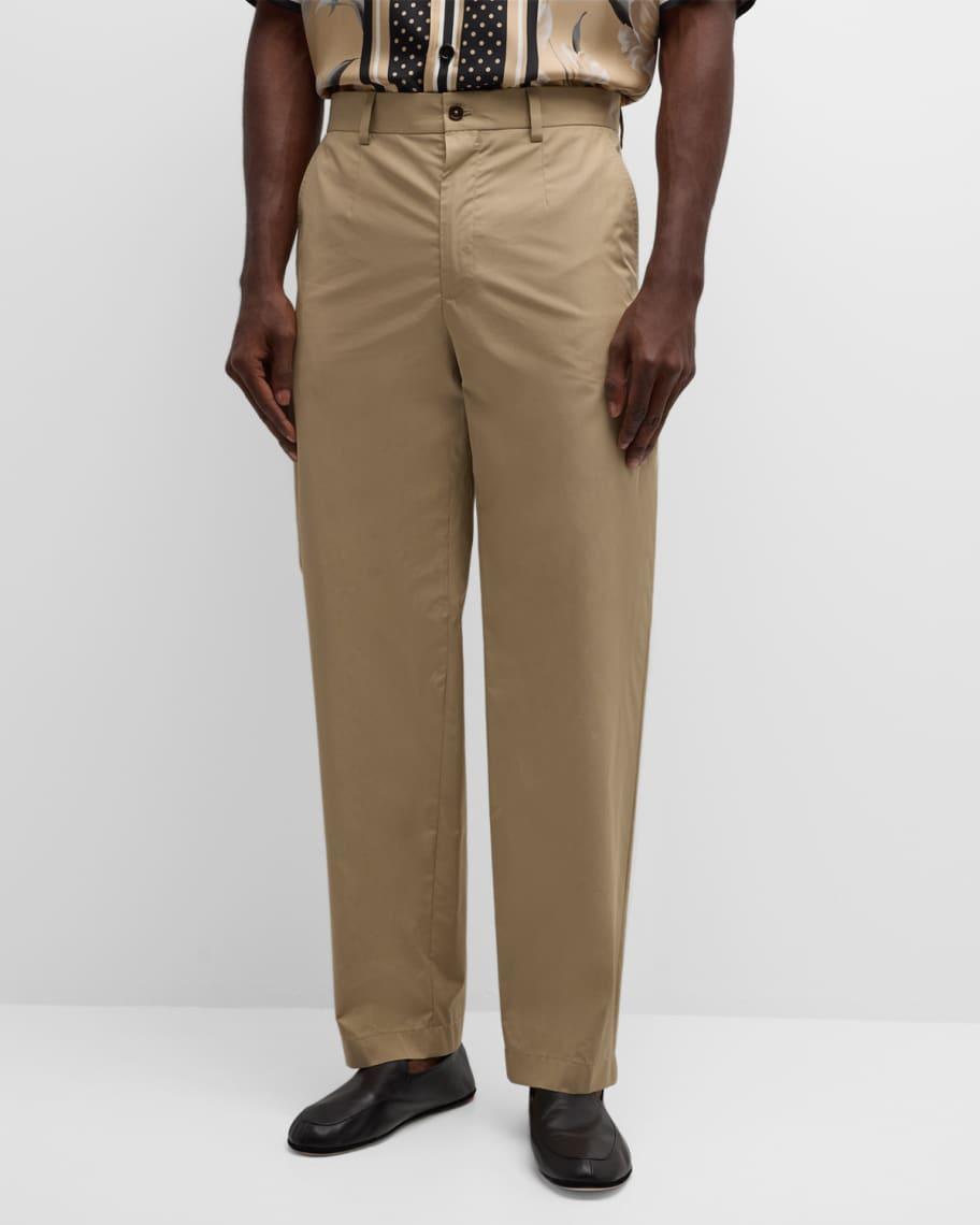 Mens Cotton-Silk Poplin Pants Product Image