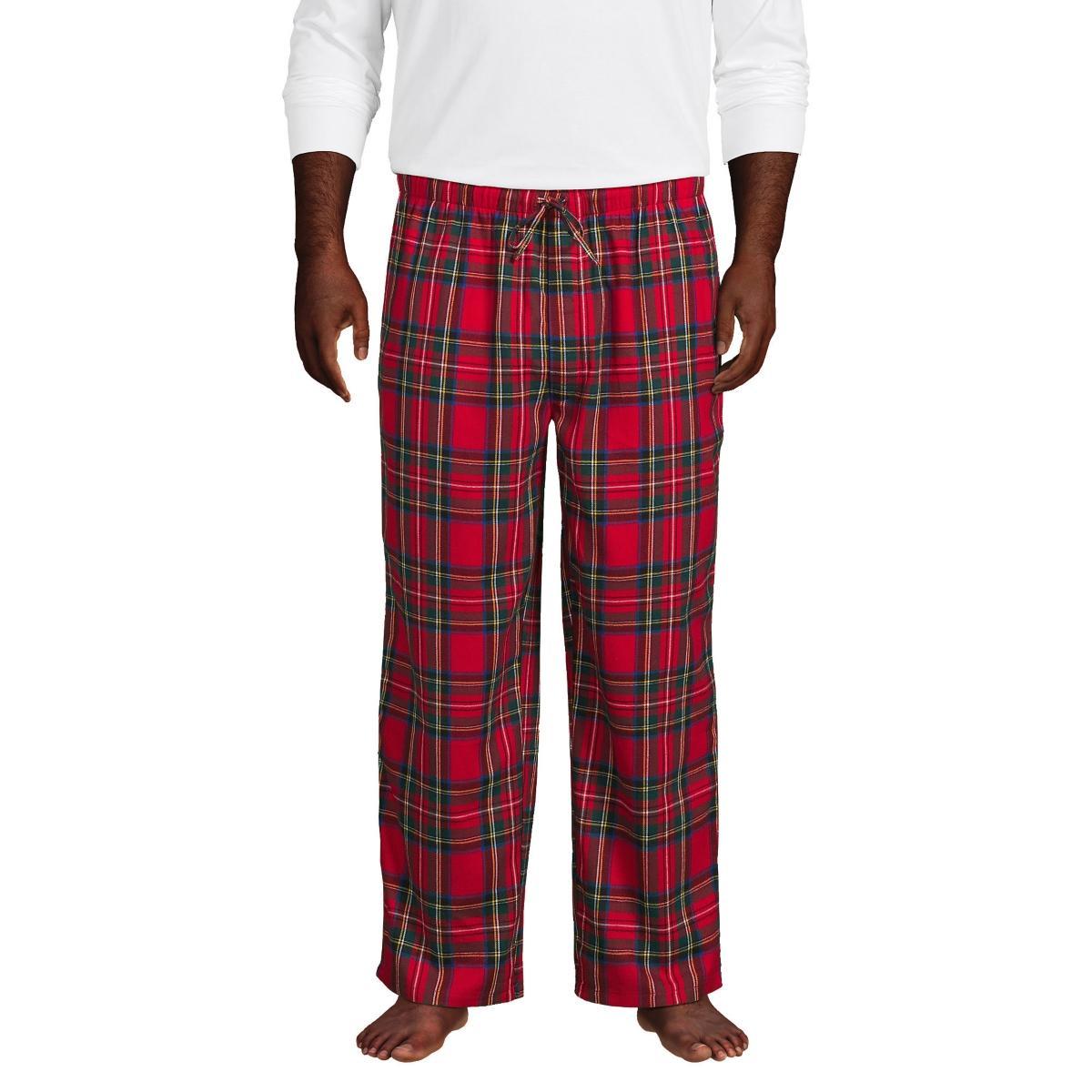 Lands End Mens Big and Tall Flannel Pajama Pants Product Image