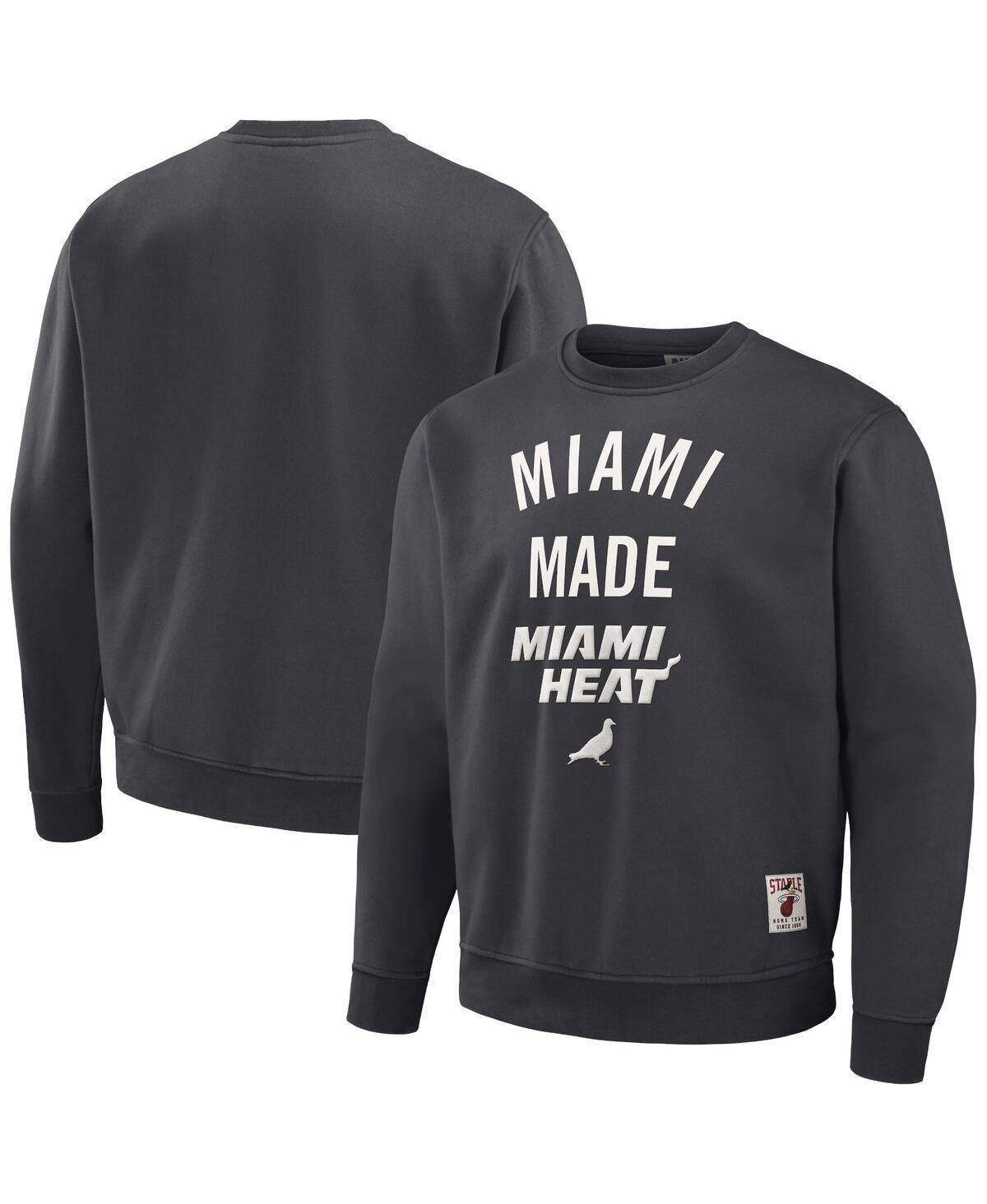 Mens NBA x Staple Anthracite Utah Jazz Plush Pullover Sweatshirt Product Image