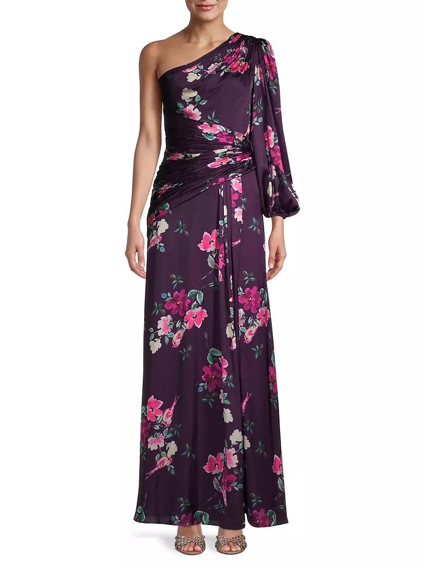 leena Floral One-Shoulder Gown Product Image