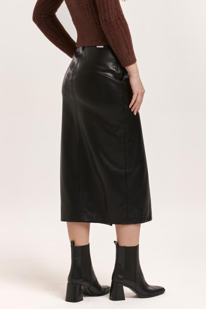 Sia Vegan Leather 3/4 Skirt Product Image