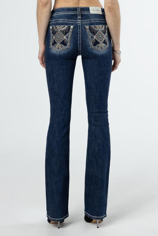 Floral Scene Bootcut Jeans Product Image