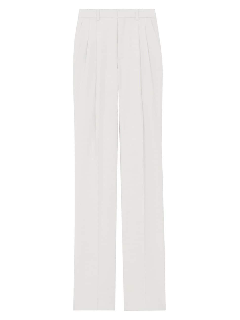 Womens Wide-Leg Pants In Wool Gabardine Product Image