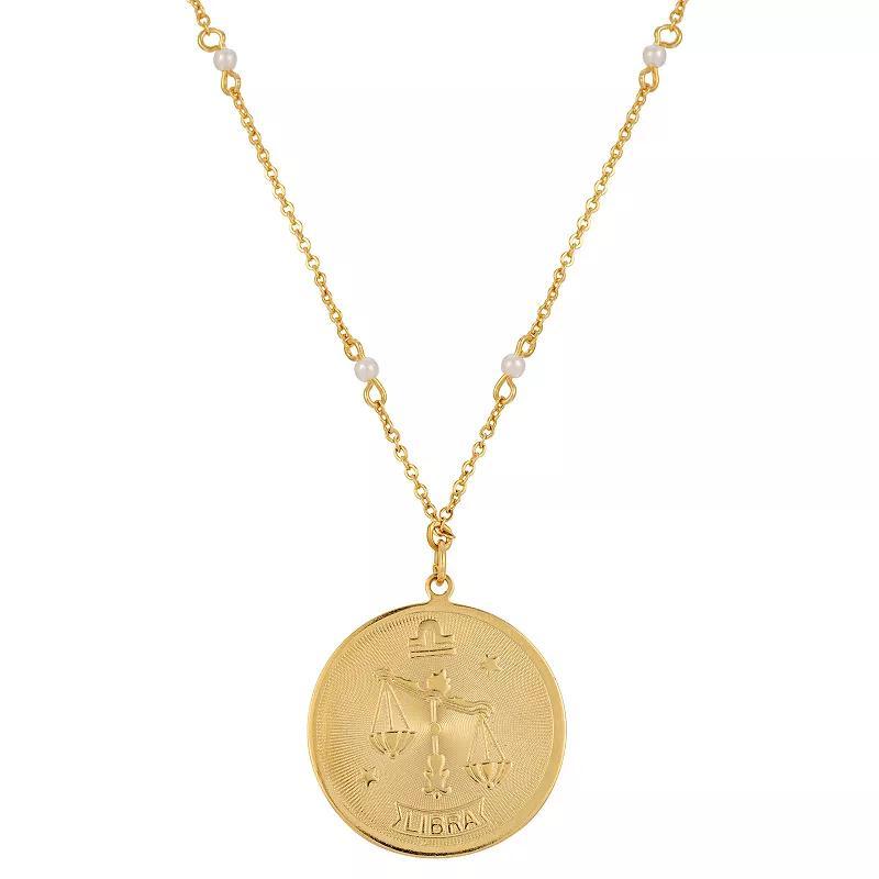 1928 Gold-tone Sagittarius Pendant Necklace, Womens, November Product Image