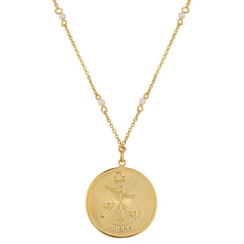 1928 Gold-tone Sagittarius Pendant Necklace, Womens, May Product Image