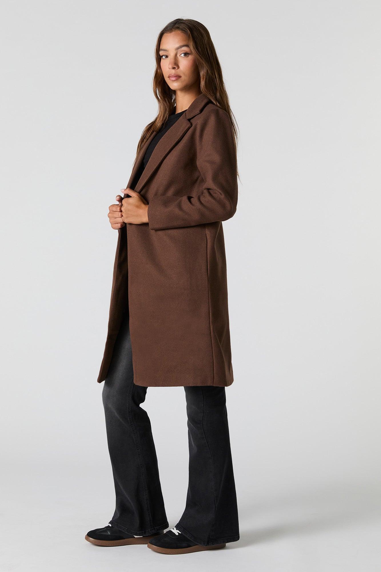 Collared Single Button Coat Female Product Image