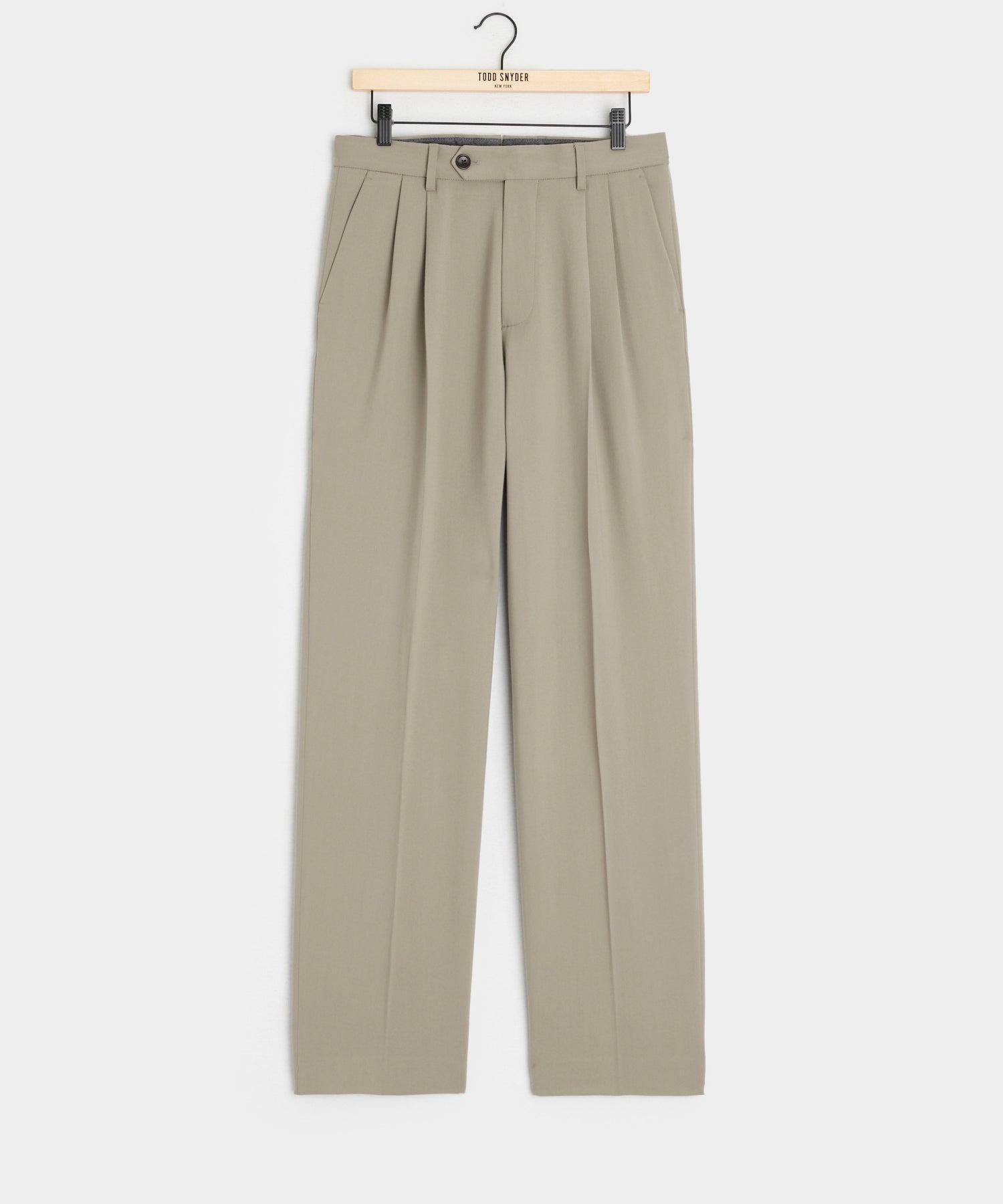 Italian Gabardine Wythe Trouser in Stone Product Image