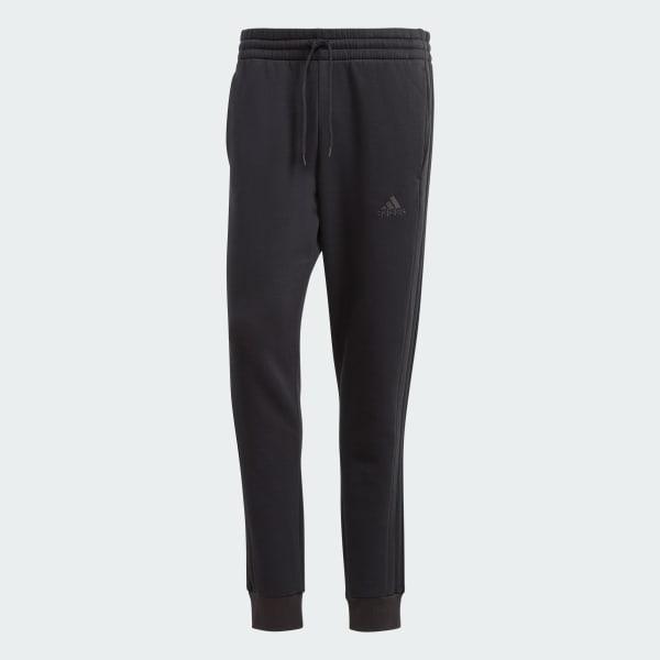 Essentials Fleece 3-Stripes Tapered Cuff Pants Product Image