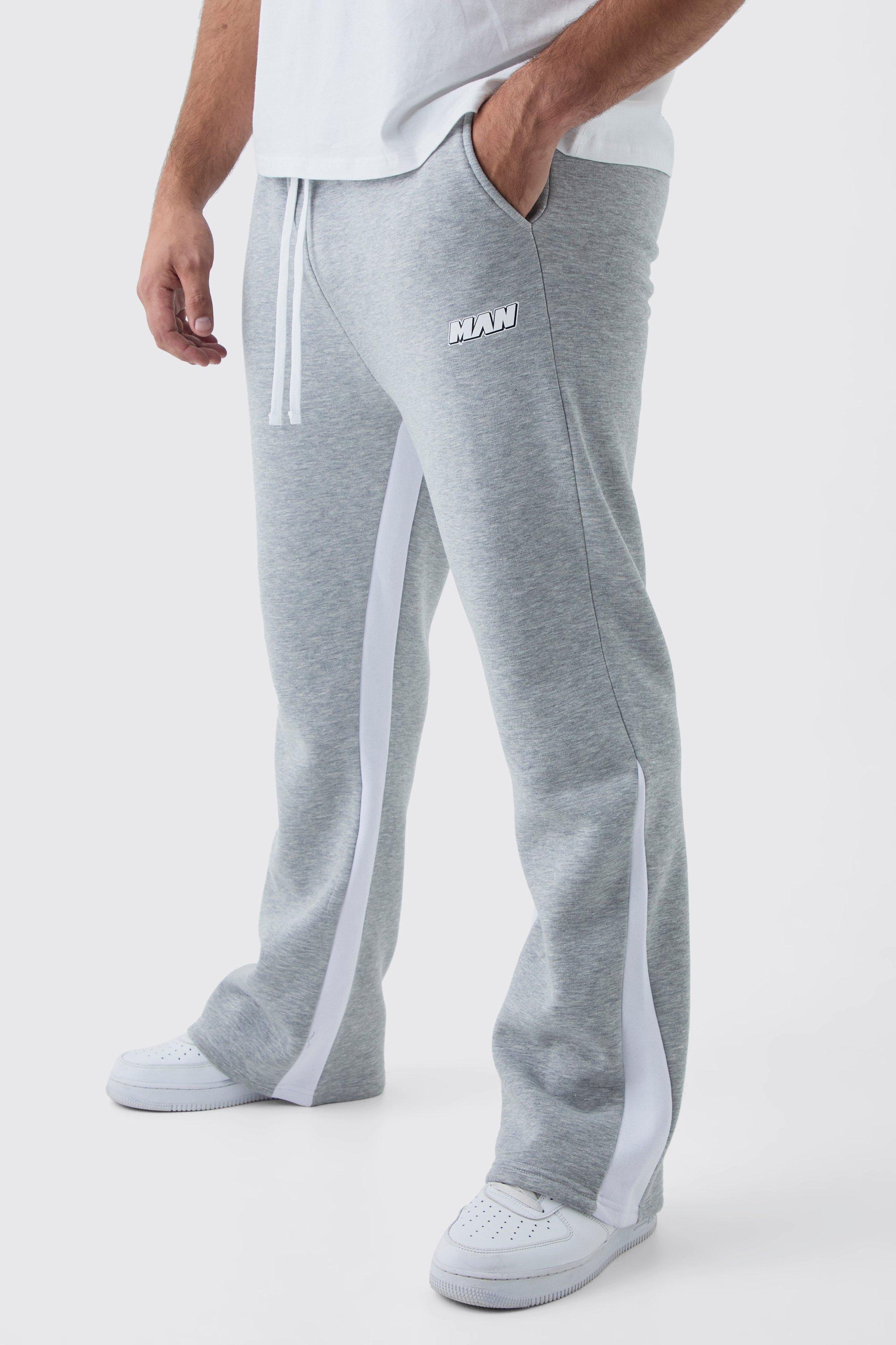 Plus Man Gusset Contrast Stitch Sweatpants | boohooMAN USA product image