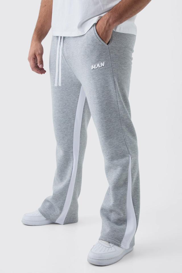 Plus Man Gusset Contrast Stitch Sweatpants | boohooMAN USA Product Image