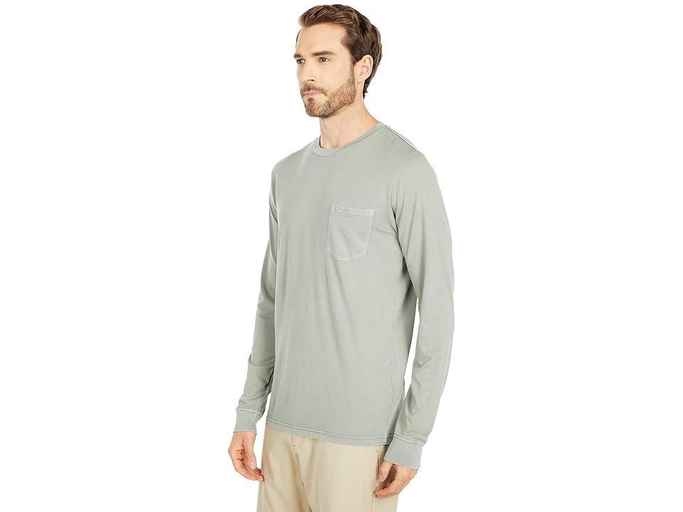 RVCA PTC Pigment Long Sleeve Tee (Aloe) Men's Clothing Product Image