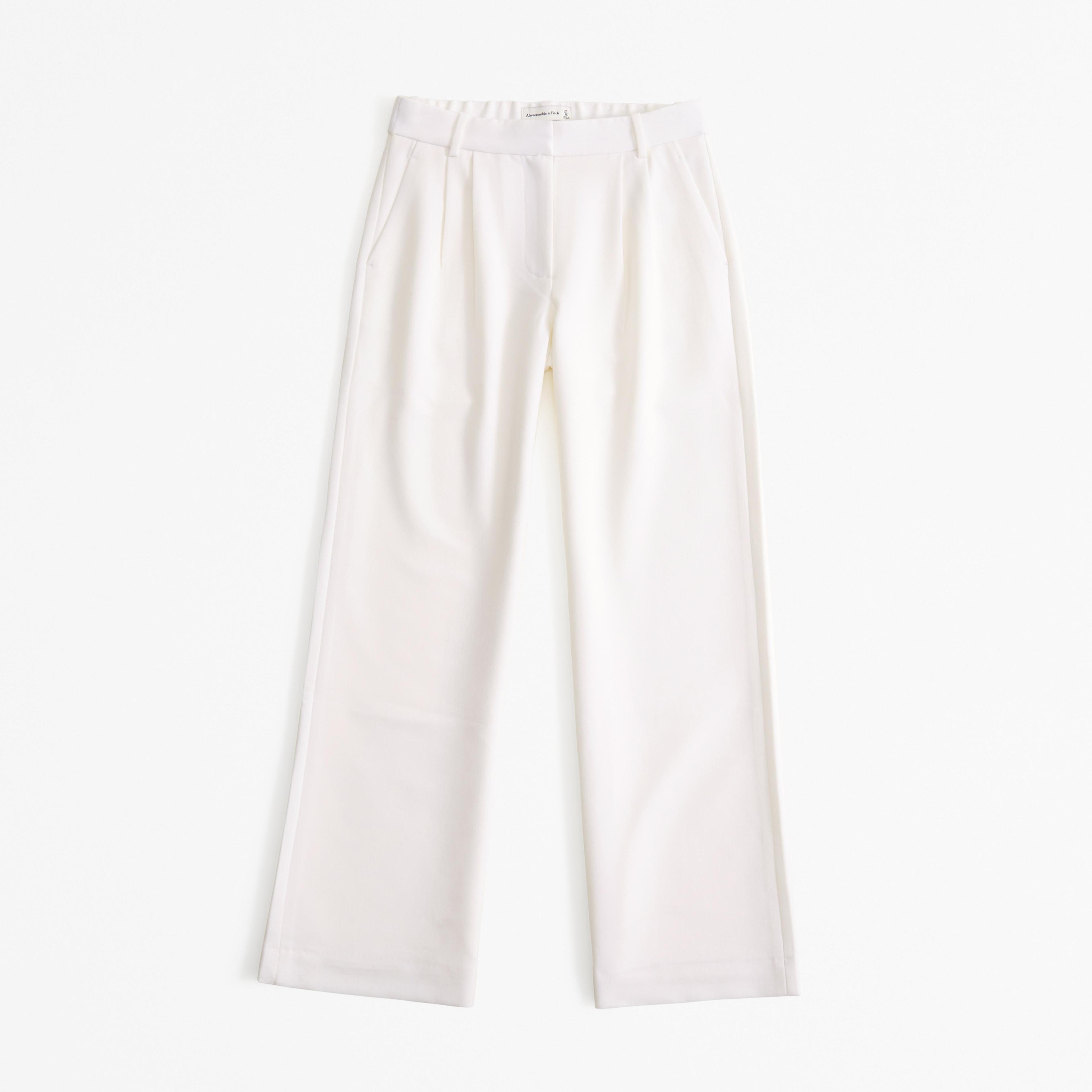 A&F Sloane Low Rise Tailored Wide Leg Pant Product Image