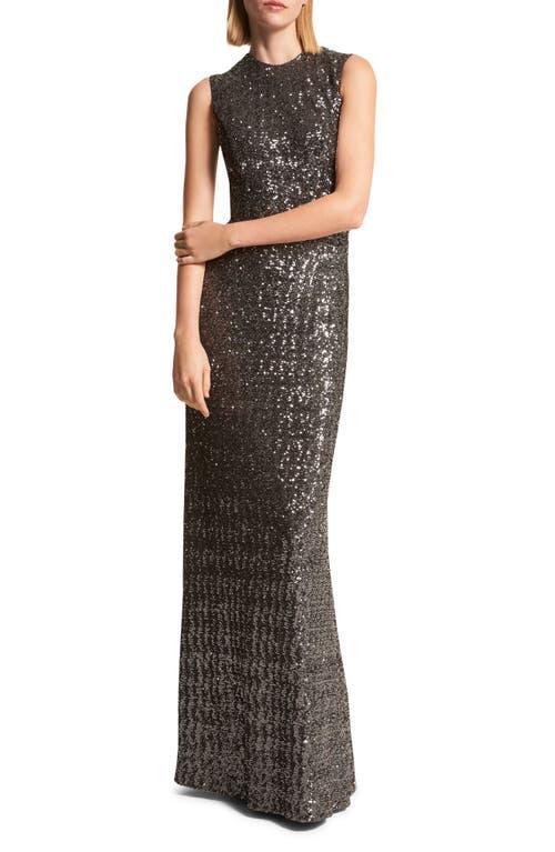 Michael Kors Collection Sleeveless Sequin A-Line Gown Product Image