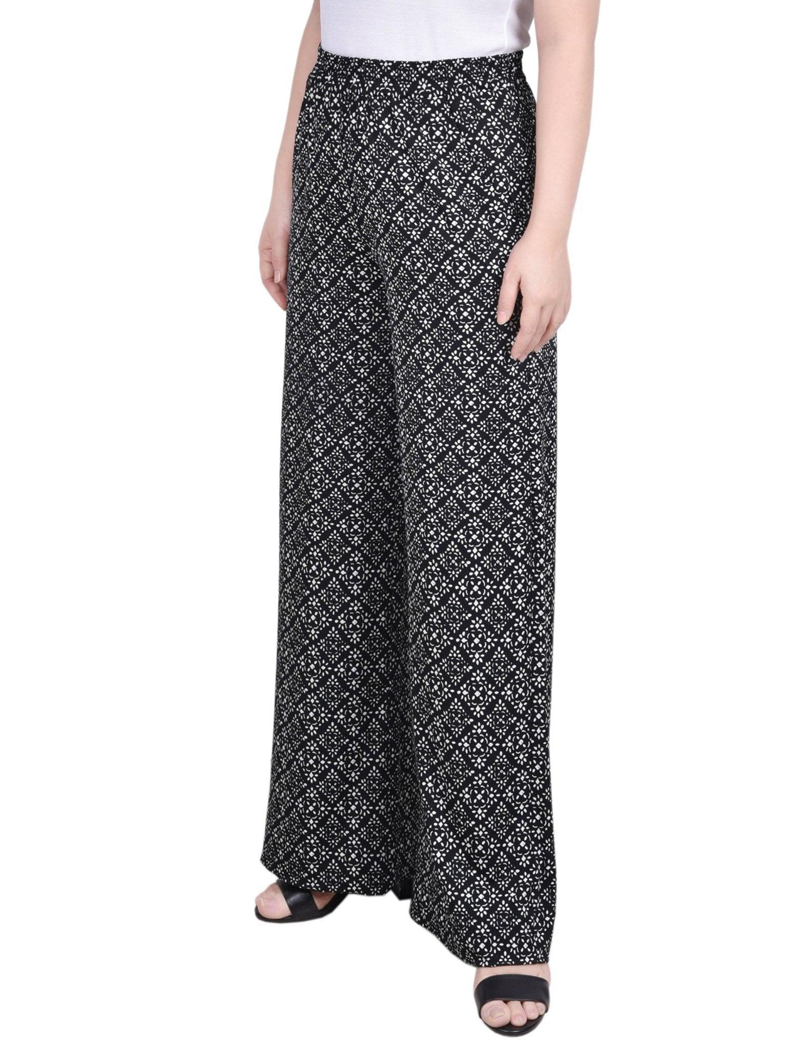 Wide Leg Pull On Pant - Petite Product Image