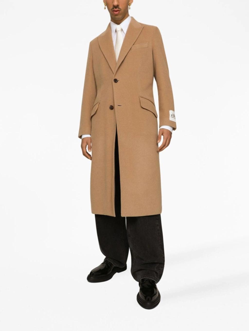 Tailored Single-breasted Coat In M0179 Cipria product image