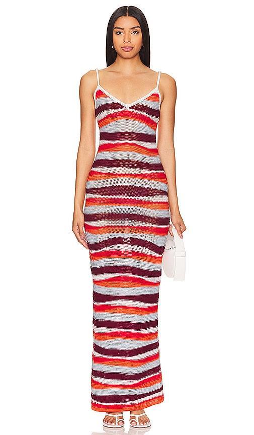 Lovers and Friends Sienna Maxi Dress in Orange Multi Product Image