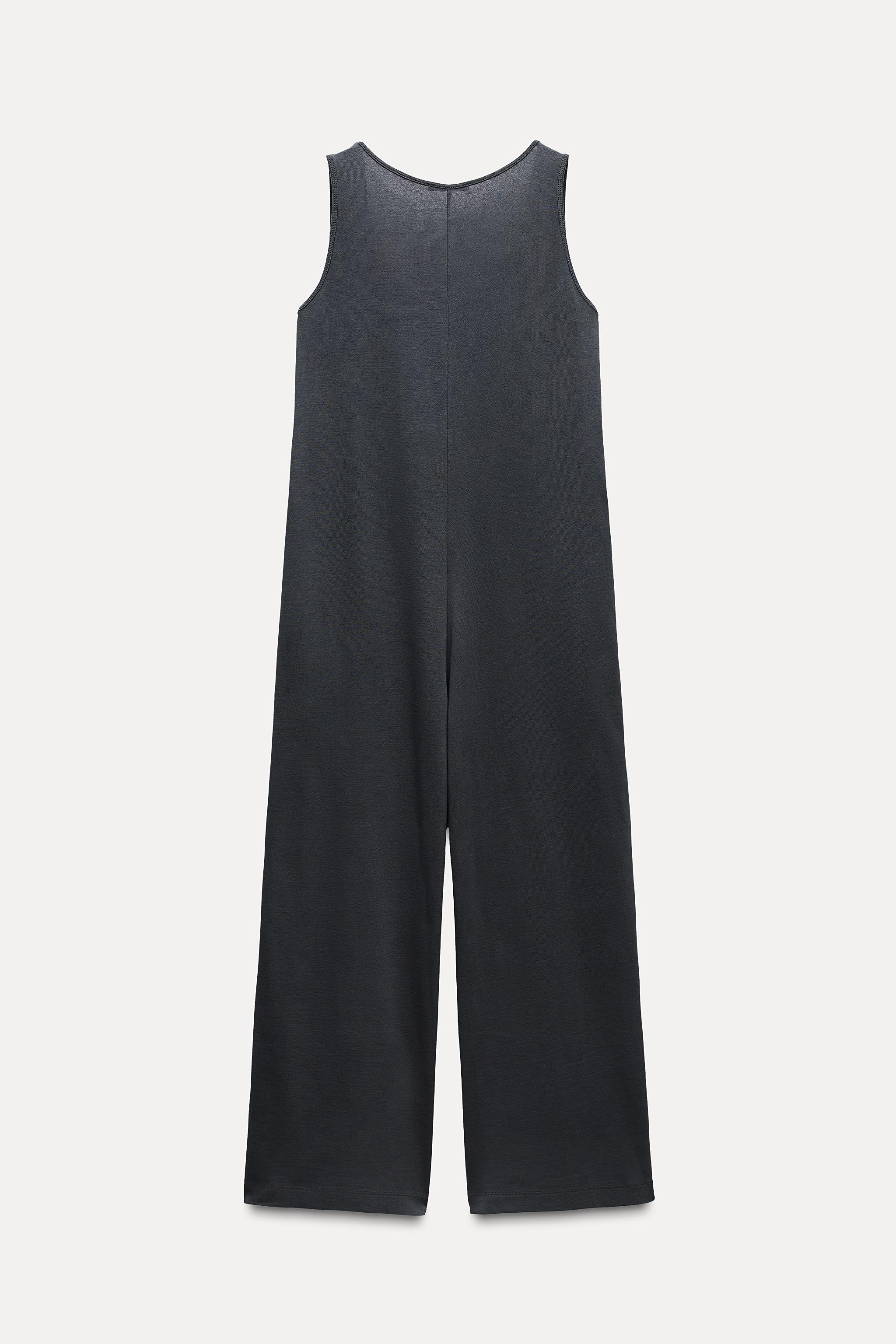 LONG COTTON JUMPSUIT Product Image