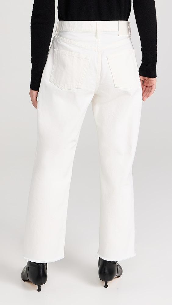 MOUSSY VINTAGE Robco Wide Straight Cropped White Jeans | Shopbop Product Image