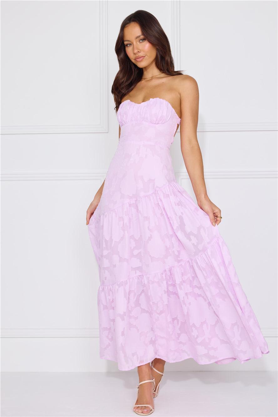 My Best Strapless Maxi Dress Lilac Product Image