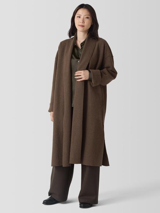 Lightweight Boiled Wool Icon Coat in Regenerative Wool Product Image