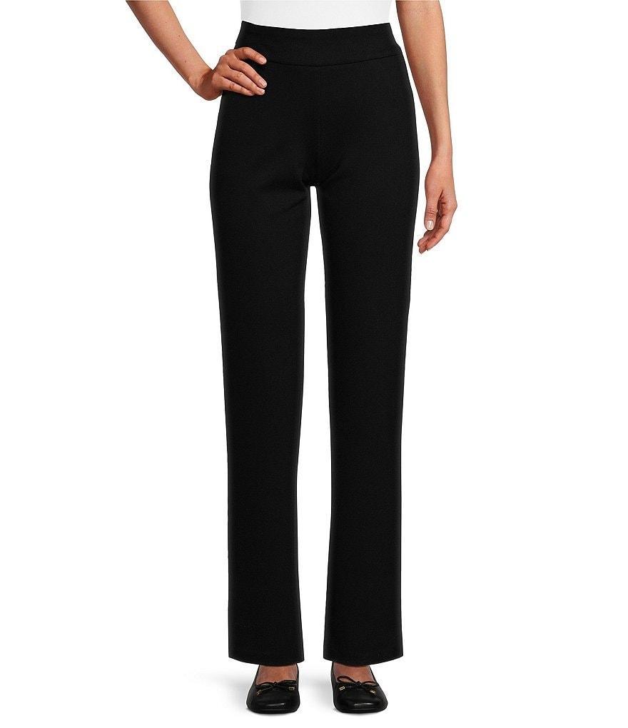 Allison Daley Pull-On Straight Leg Ponte Pants Product Image