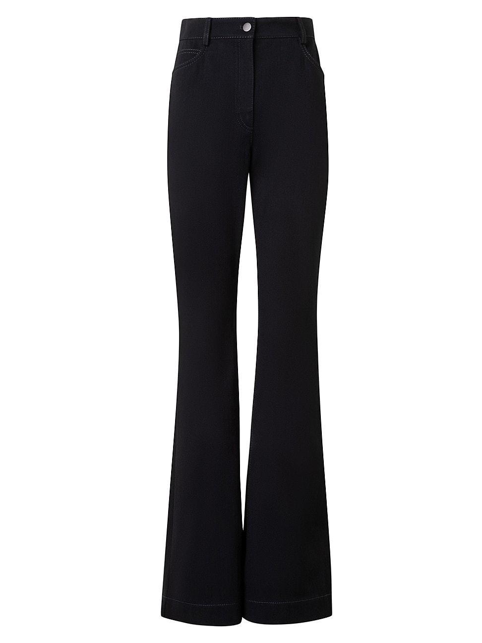 Womens Courtney Wool-Blend Flared Jeans Product Image