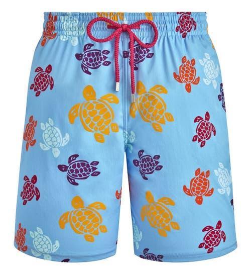 Vilebrequin Mens Tortues Multicolores Long Stretch Board Shorts Product Image