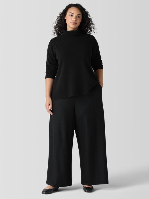 Felted Wool Jersey Wide-Leg Pant in Regenerative Wool Product Image