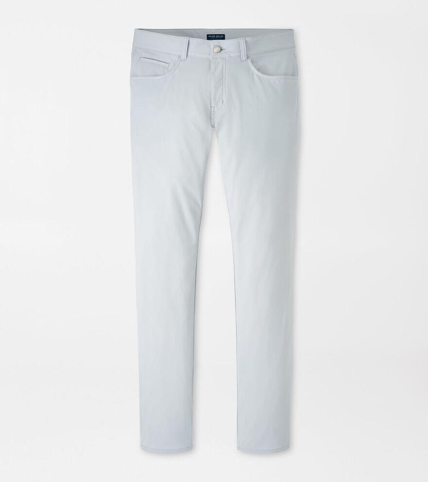 Peter Millar Mens Bingham Performance Five-Pocket Pant | Color: British Grey | Size: 34 Product Image