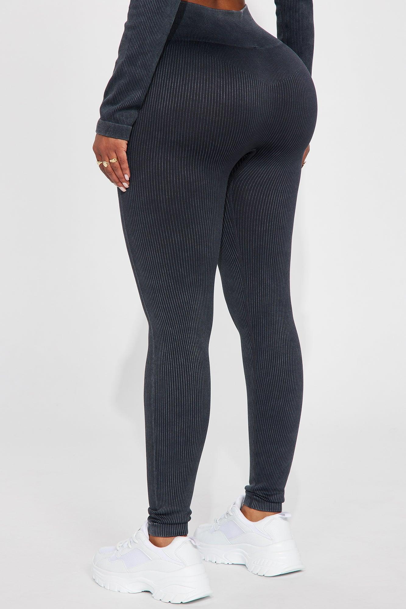 Challenge Accepted Washed Seamless Active Legging - Black Product Image