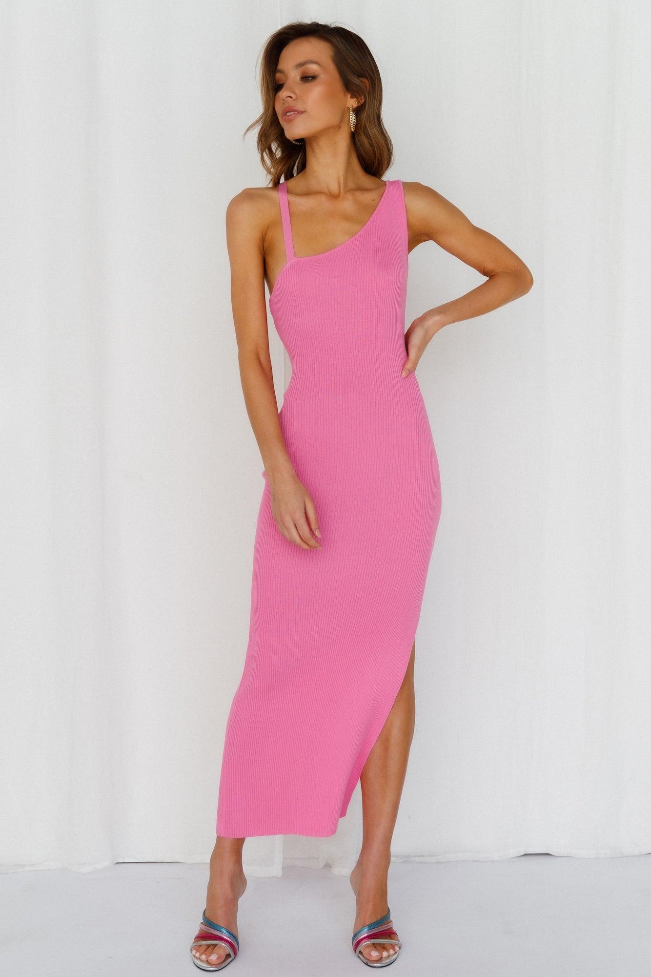 Airy Dreams Maxi Dress Pink Product Image