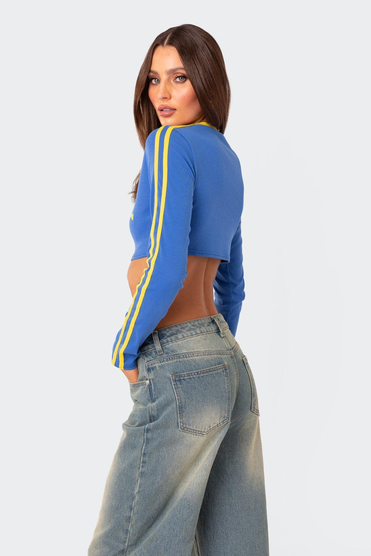 Brasil Long Sleeved Crop Top Product Image