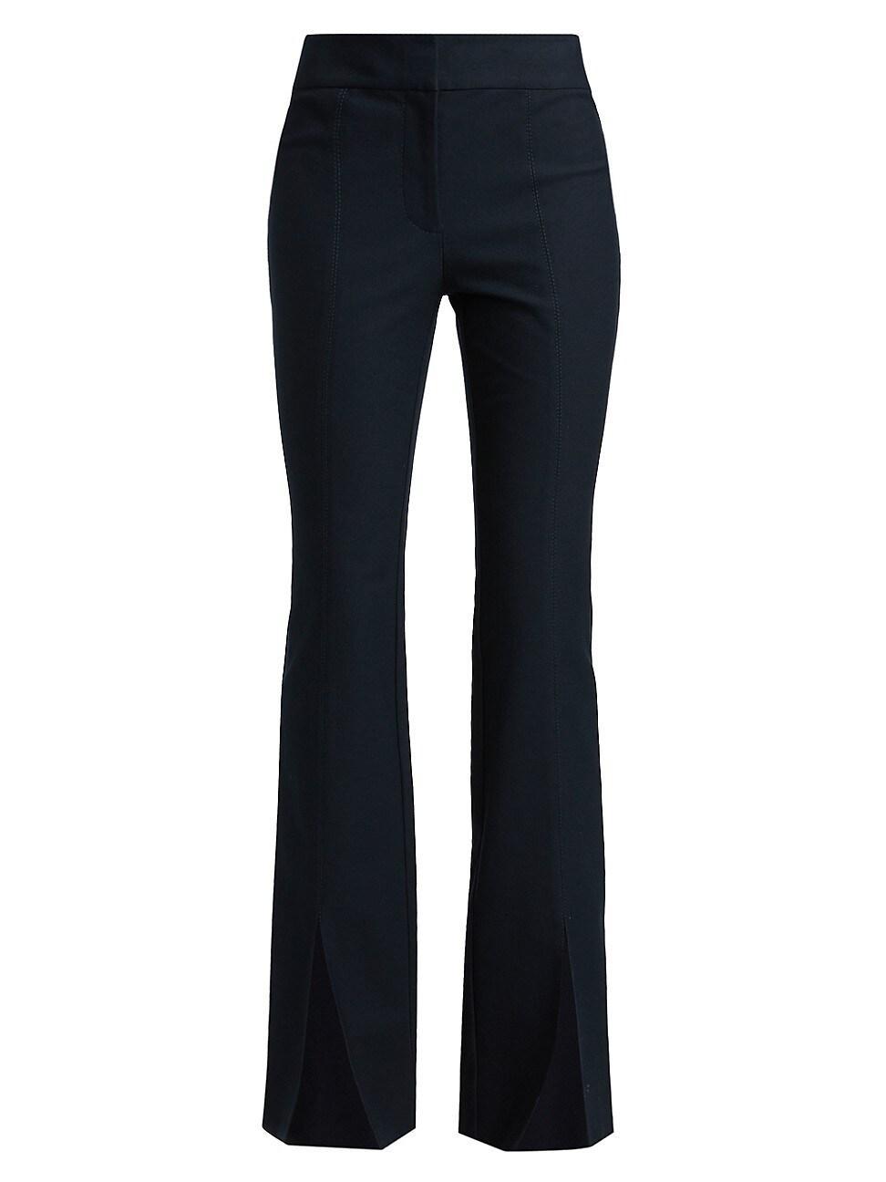 Womens Maeve Slit-Hem Flare Trousers Product Image