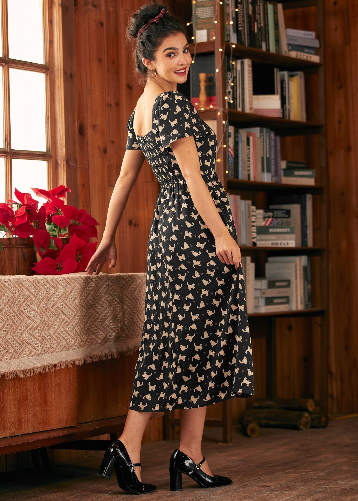 Timeless Tapestry Square Neck Dress Product Image