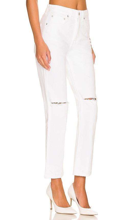 GRLFRND Karolina High Rise Straight in White Product Image