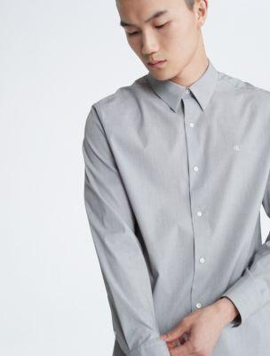 Cotton Blend Classic Button-Down Shirt Product Image