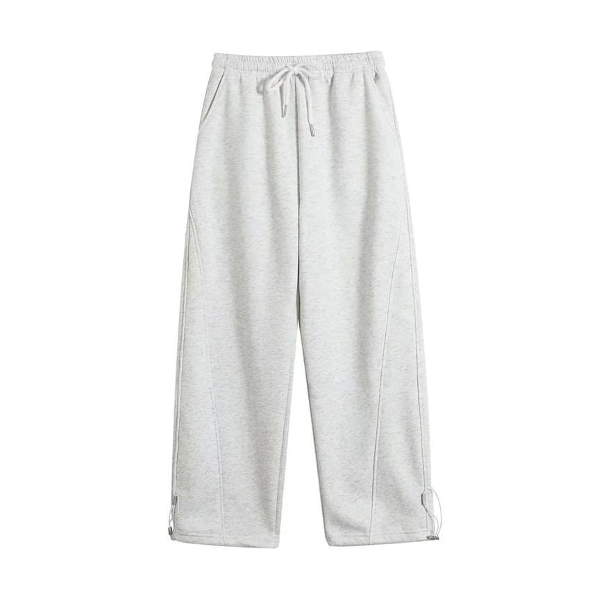 Mid Rise Plain Sweatpants Product Image