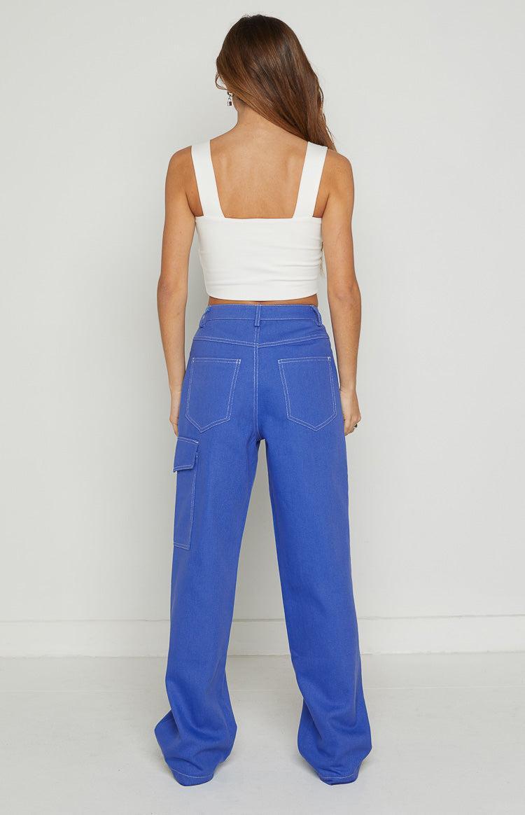 Lolita Blue Contrast Jeans Product Image