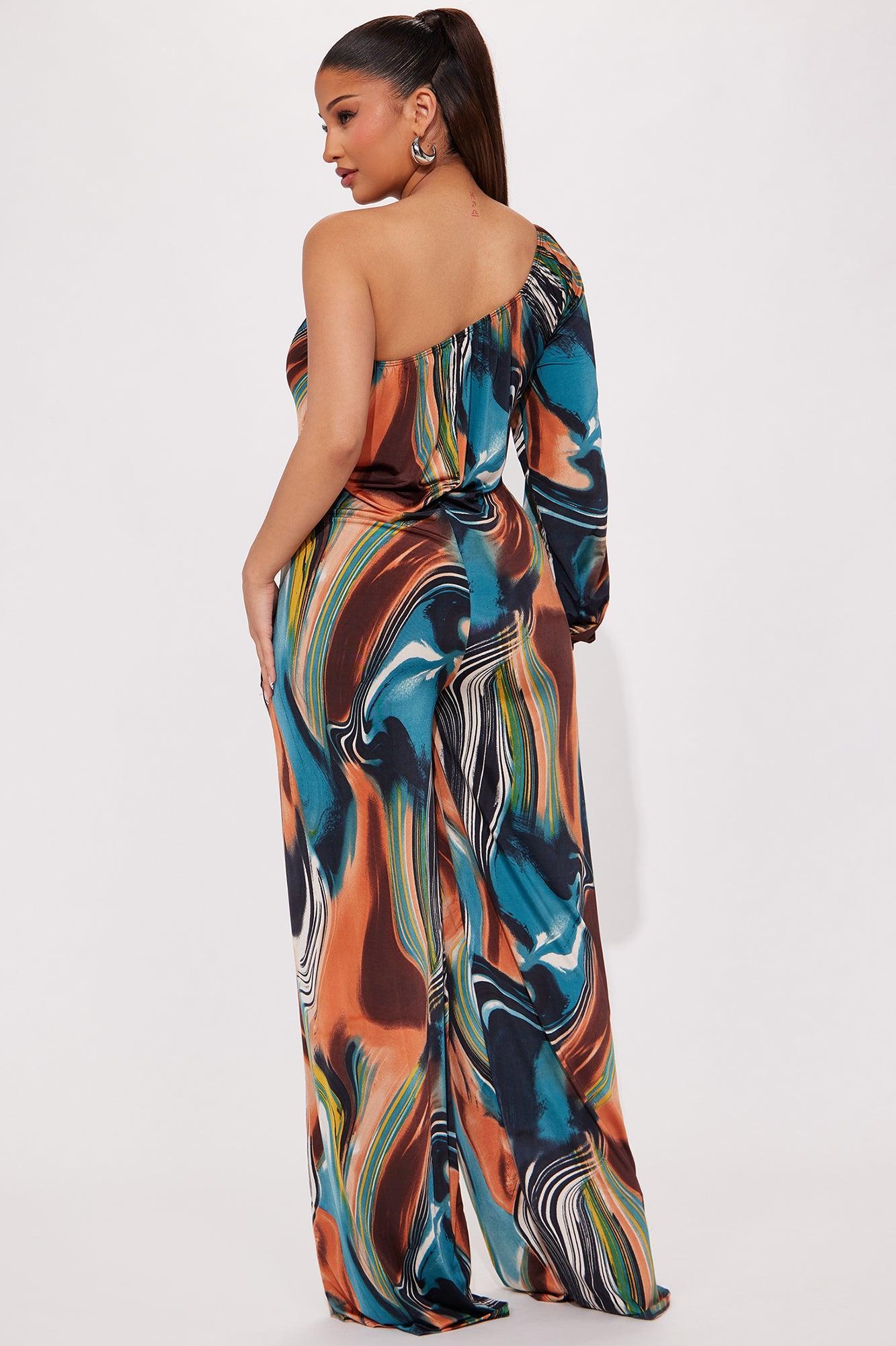 Art Of Love Jumpsuit - Black/Blue Product Image